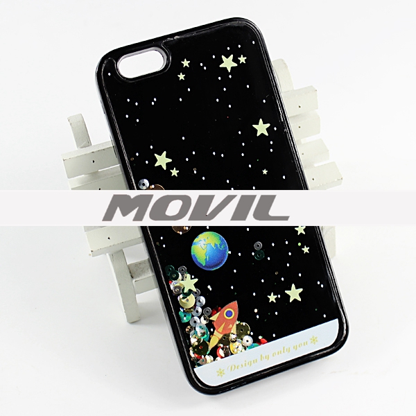 NP-2455 TPU flujo 3D estrellas Funda para Apple iPhone 6-1